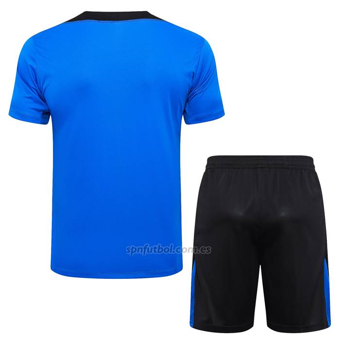 Chandal del Barcelona Manga Corta 2024-2025 Azul - Pantalon Corto